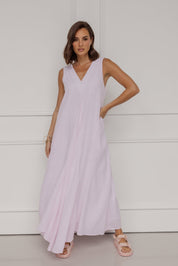 SIMI Dress Pink Stripe