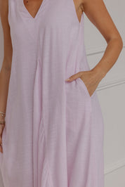 SIMI Dress Pink Stripe