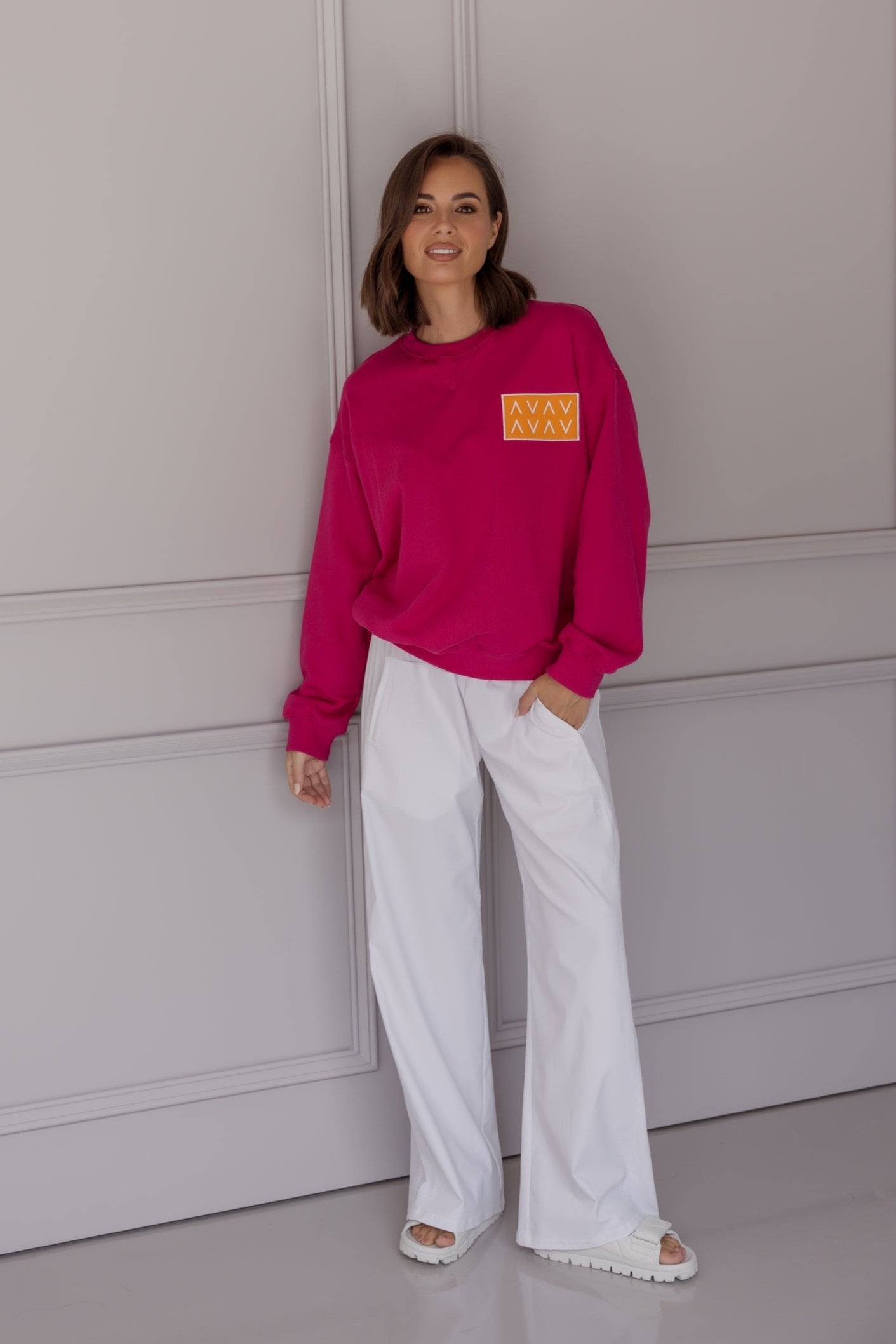 BALMAIN Jumper Hot Pink