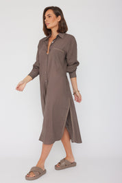 OSKO Dress Chocolate