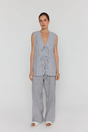 DENIS Pants Black Stripe