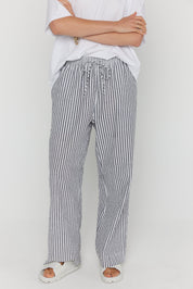DENIS Pants Black Stripe