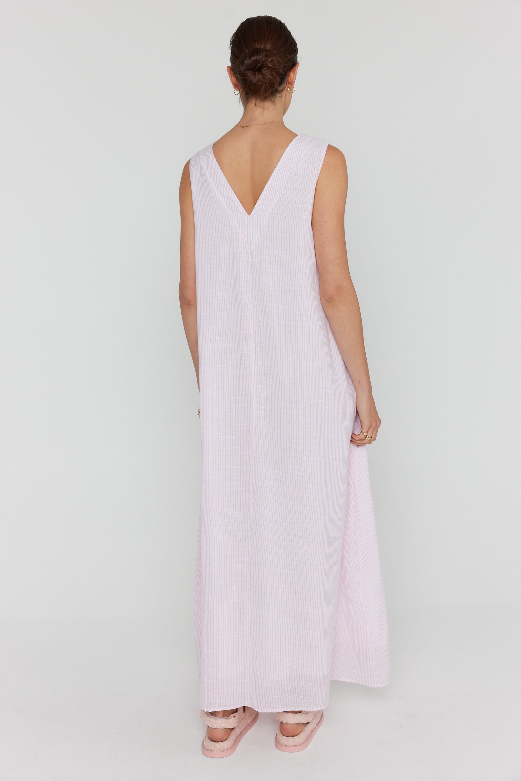 SIMI Dress Pink Stripe