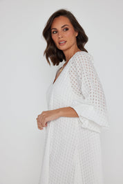 MADERO Dress Chequer White