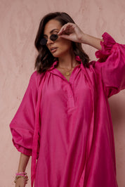 LYCIUM Dress Hot Pink