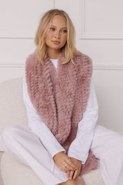 KALUA Faux Scarf Smokey Plum
