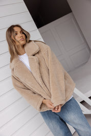 JETTY Faux Jacket Beige