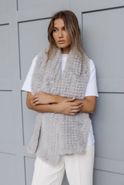 KALUA Faux Scarf Light Grey