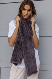 KALUA Faux Scarf Dark Grey