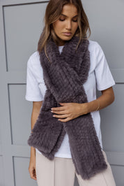KALUA Faux Scarf Dark Grey