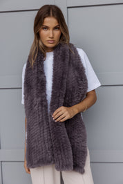 KALUA Faux Scarf Dark Grey