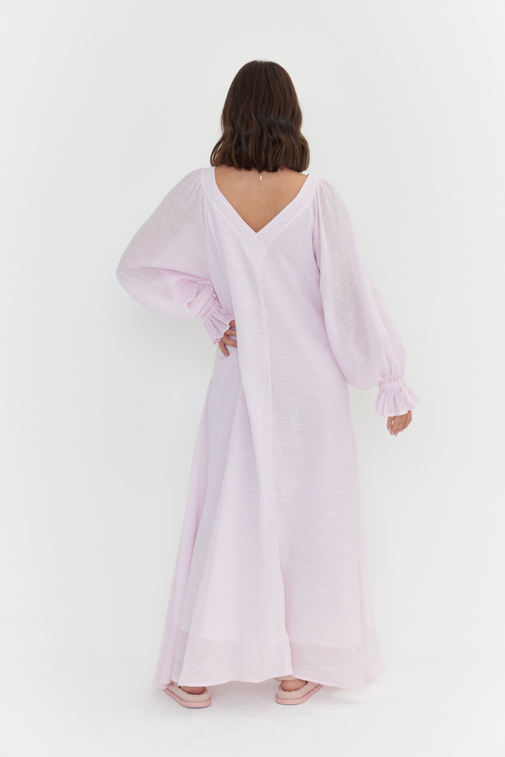 MADERO Dress Pink Stripe