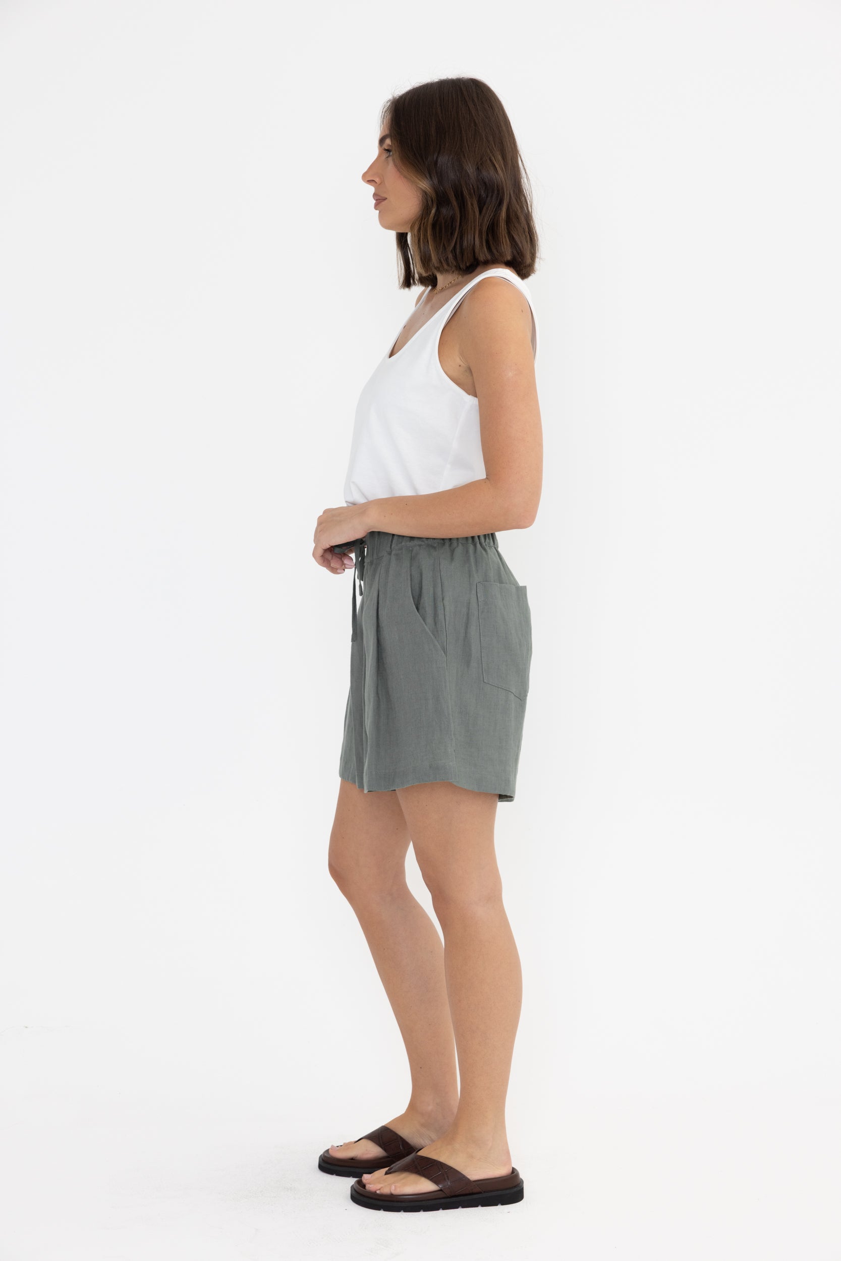RAZ Shorts Dusty Green