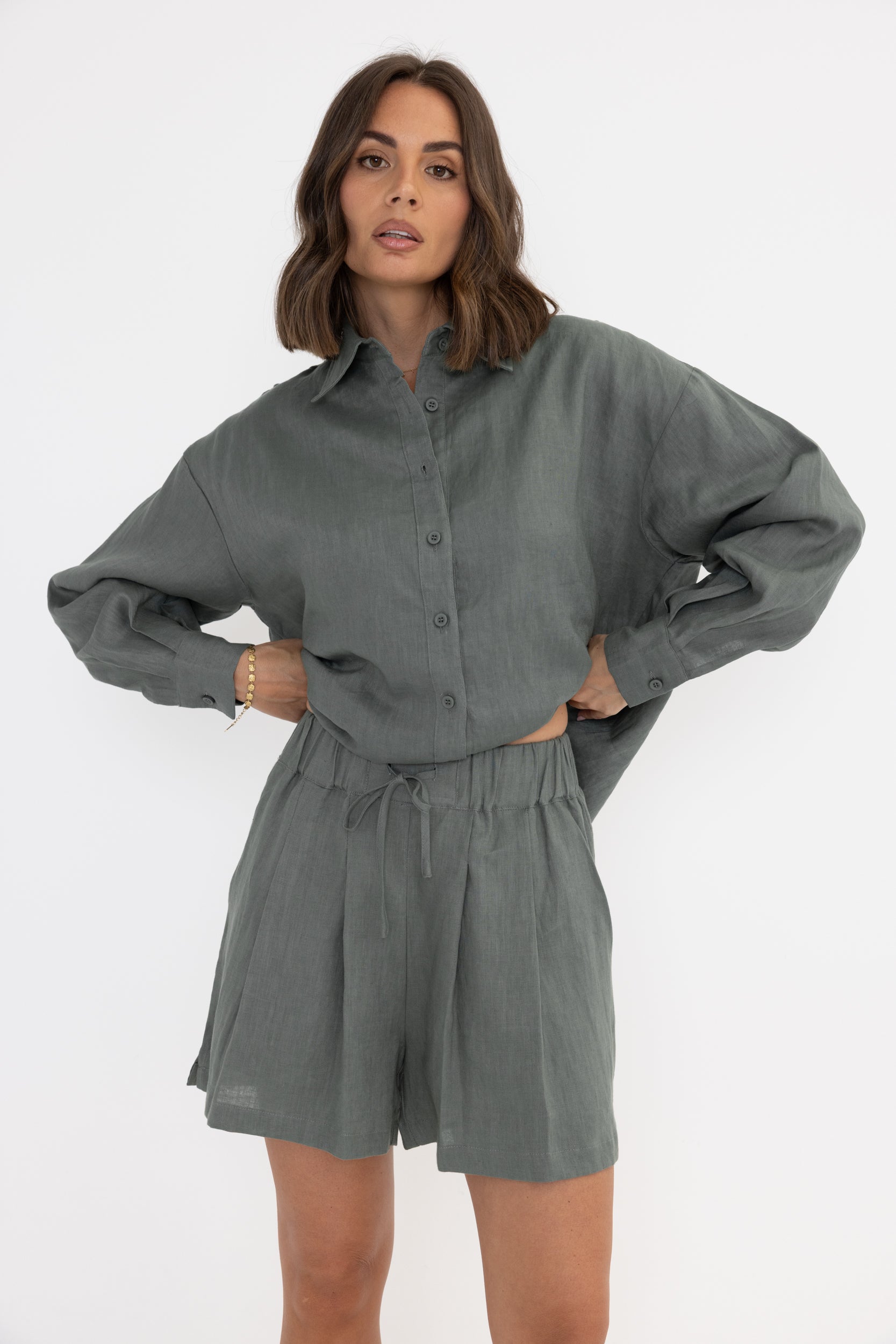 RAZ Shorts Dusty Green