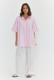 ROGUE Shirt Chambray Pink Stripe
