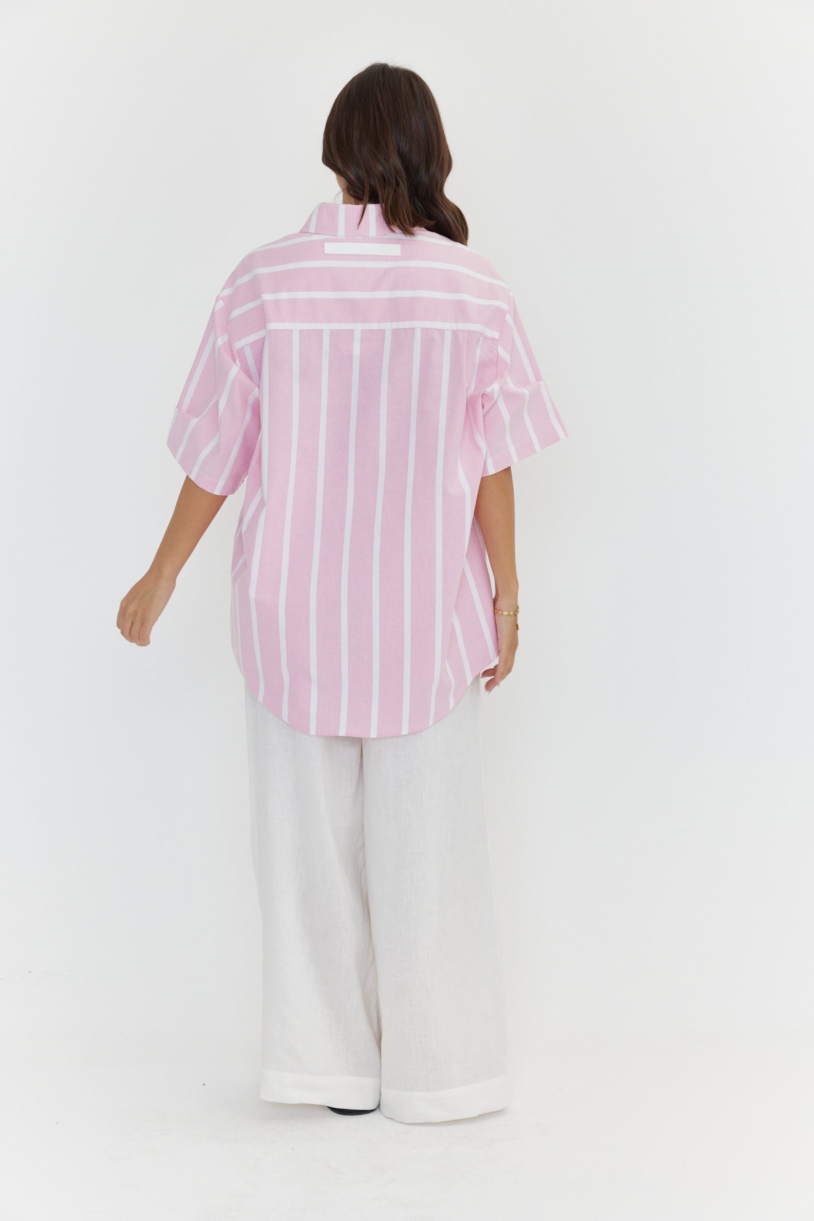 ROGUE Shirt Chambray Pink Stripe