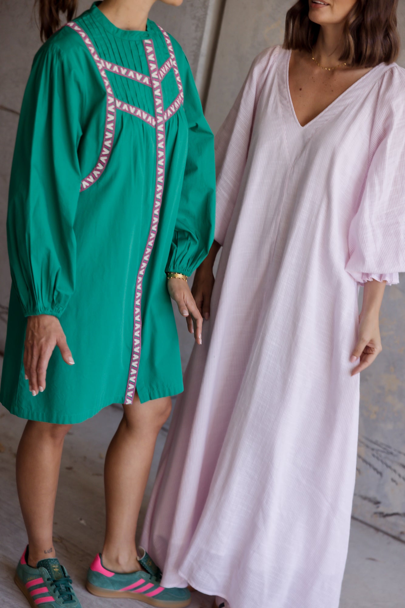 MADERO Dress Pink Stripe