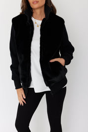 WINSTON Faux Jacket Black
