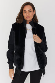 WINSTON Faux Jacket Black