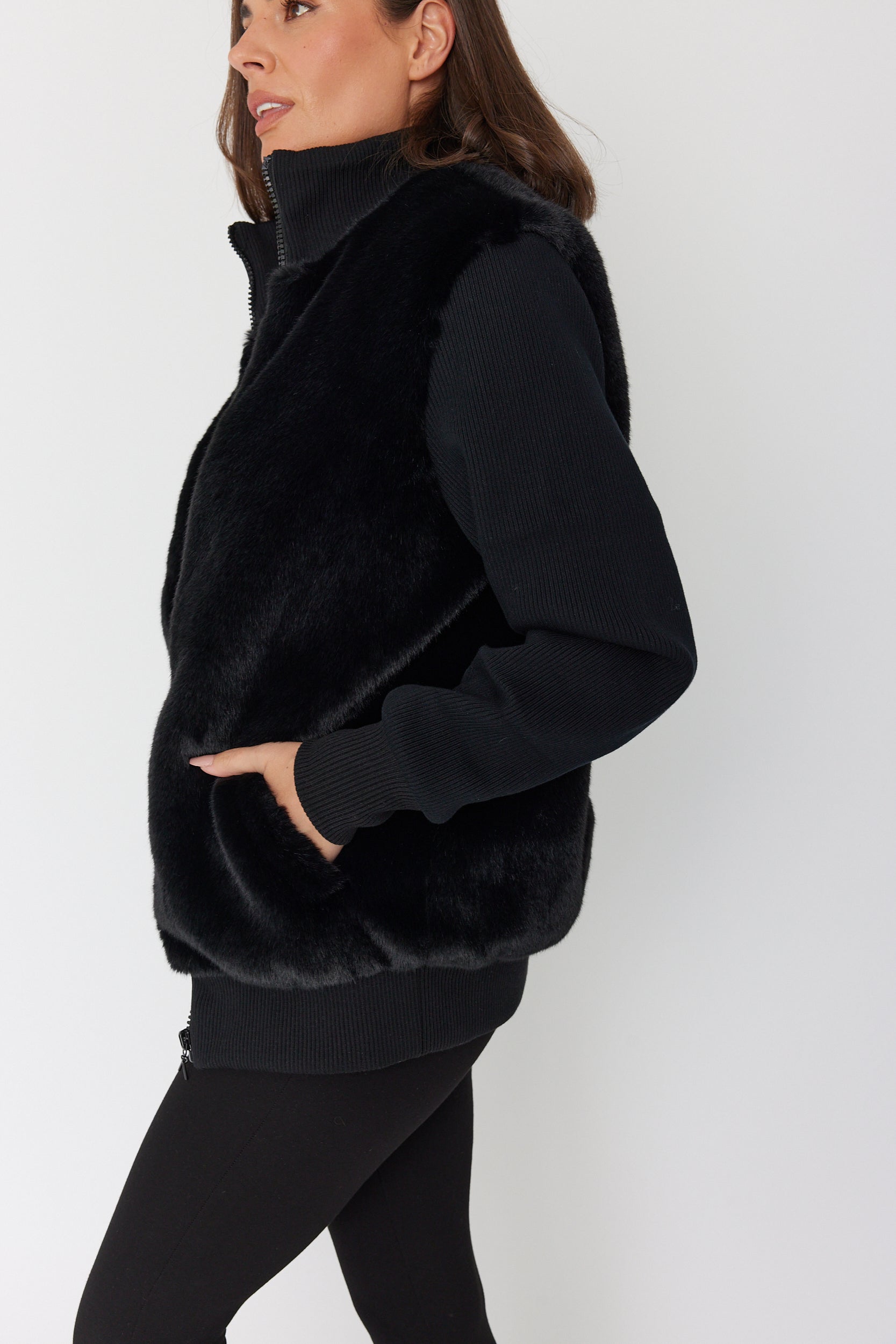 WINSTON Faux Jacket Black
