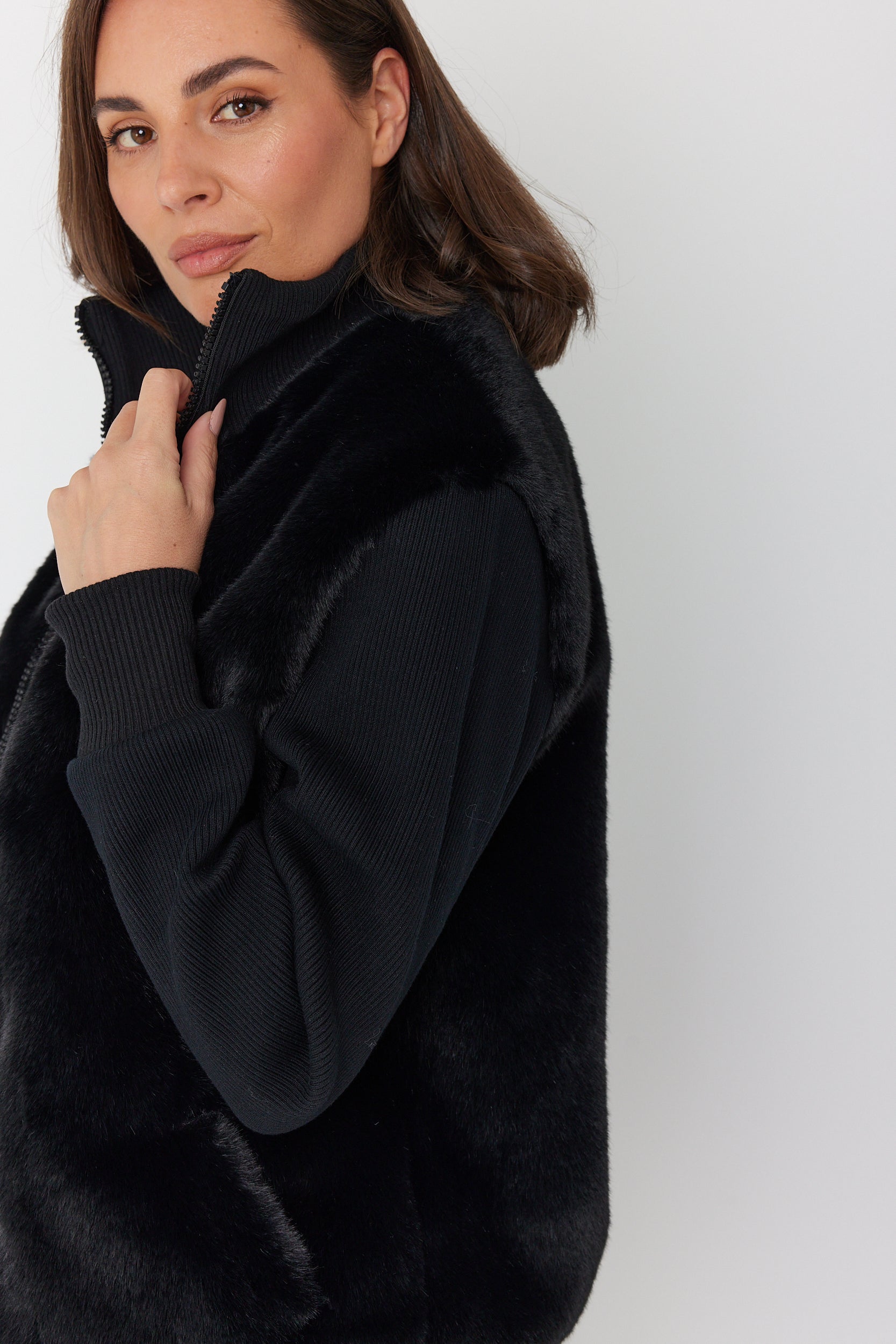 WINSTON Faux Jacket Black