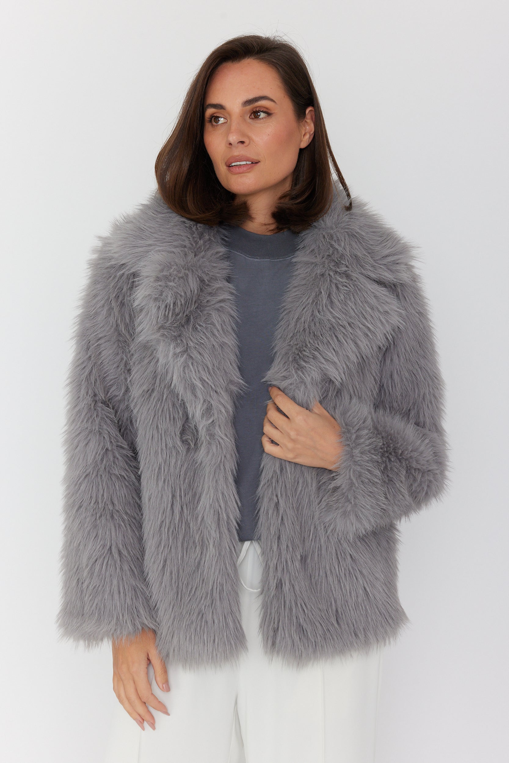 JUJU Faux Jacket Grey