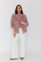 TETTO Faux Jacket Smokey Plum