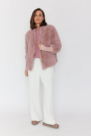 TETTO Faux Jacket Smokey Plum