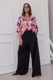 KRISTOS Shirt Pink Textured Print