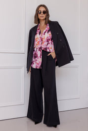 KRISTOS Shirt Pink Textured Print