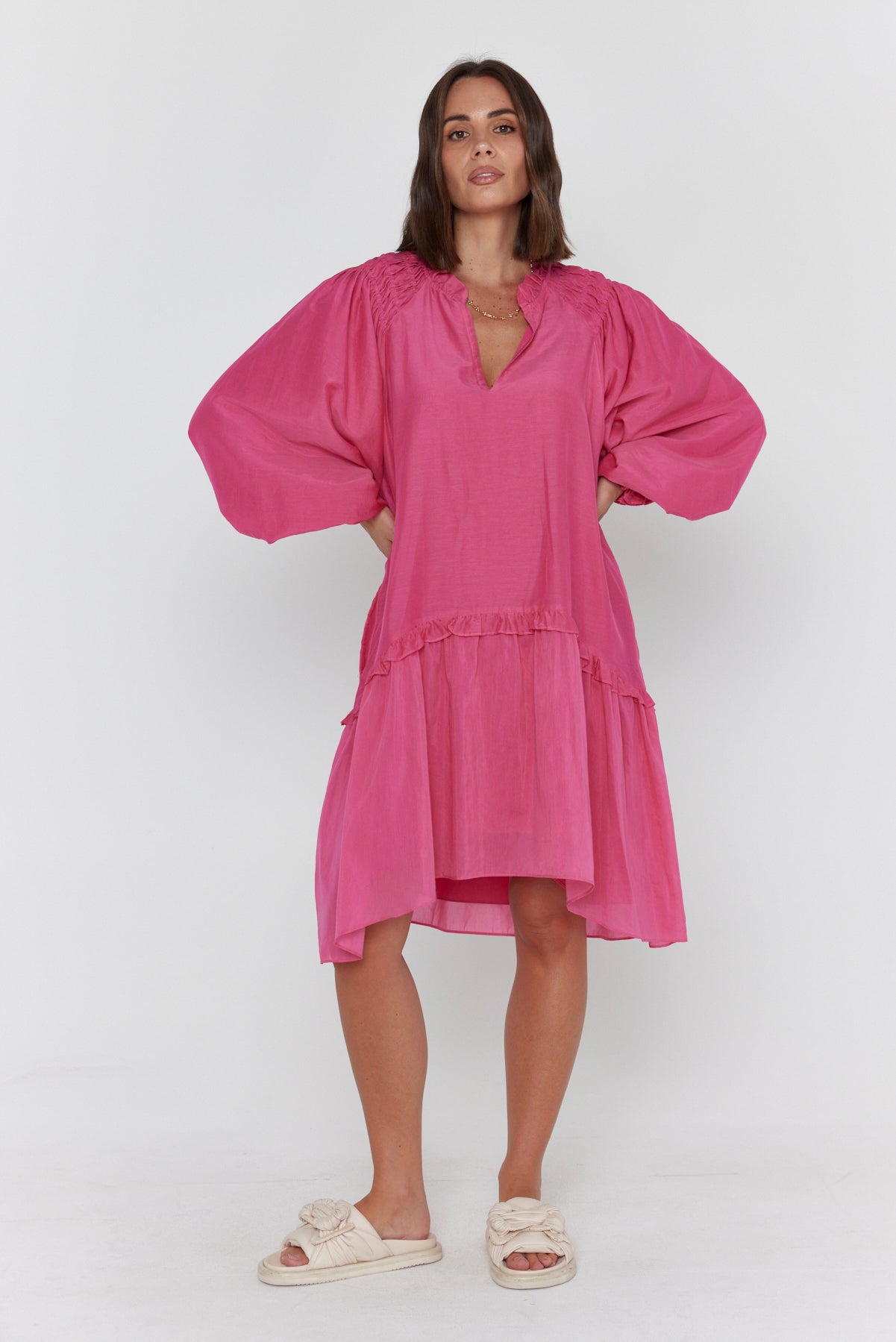 TOMMY Dress Hot Pink