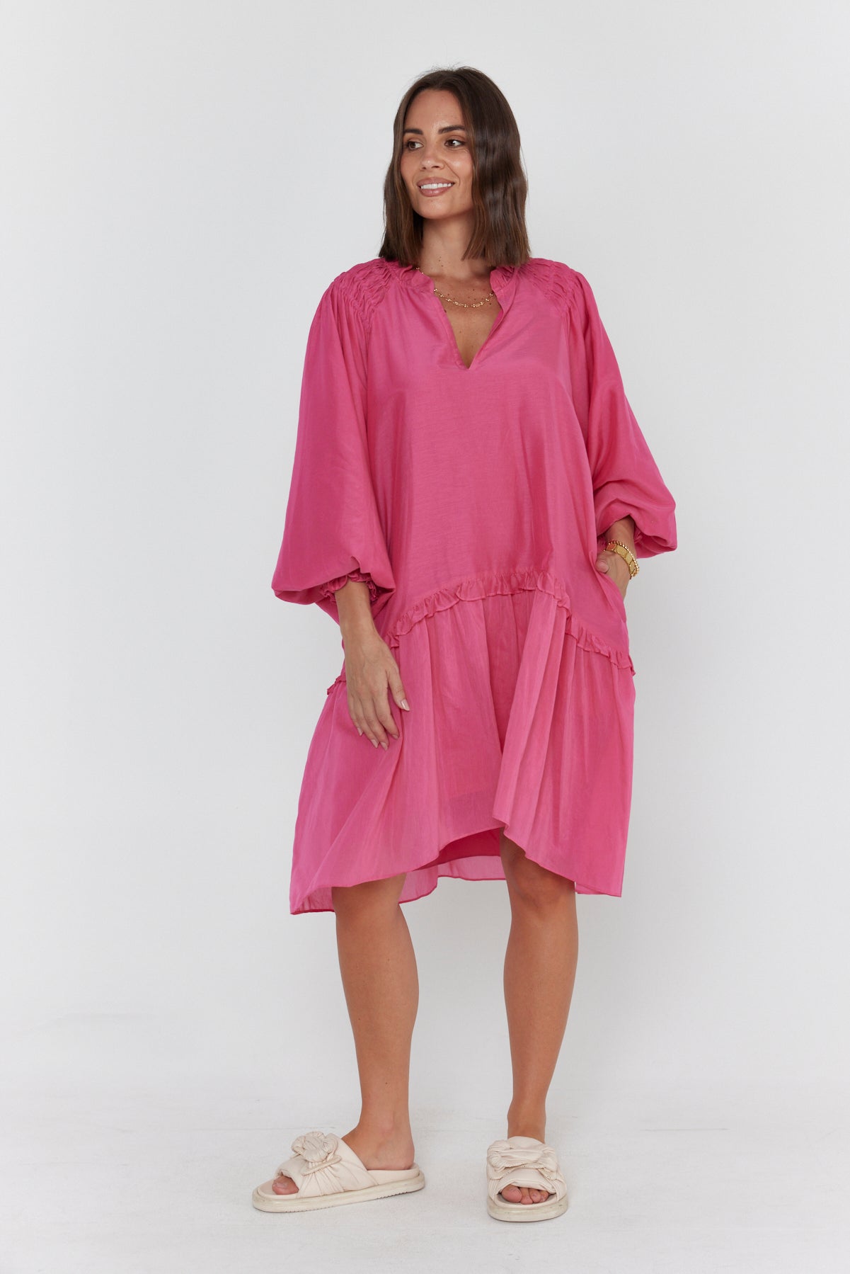 TOMMY Dress Hot Pink