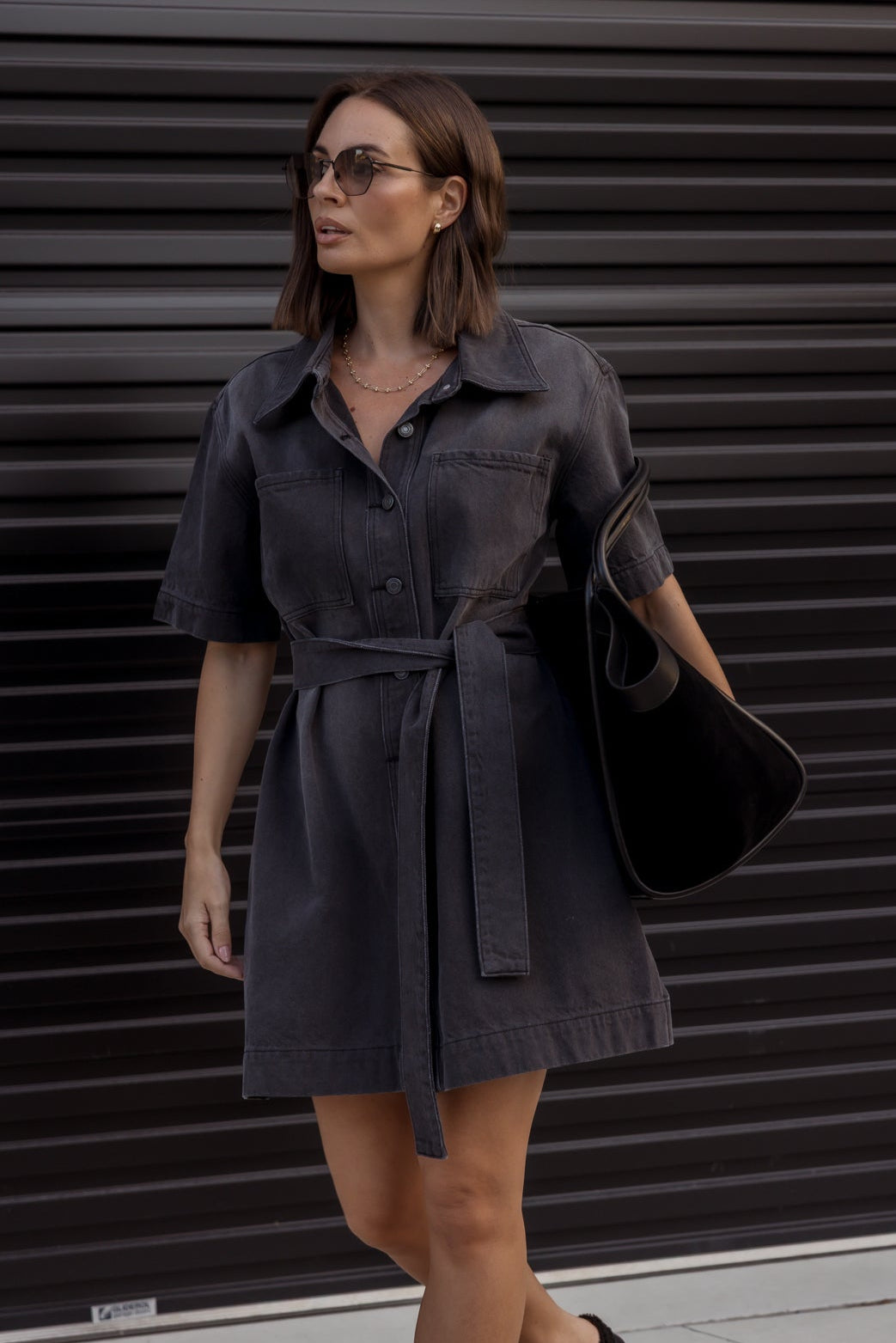 MILANO Dress Black Denim