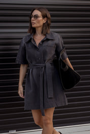 MILANO Dress Black Denim