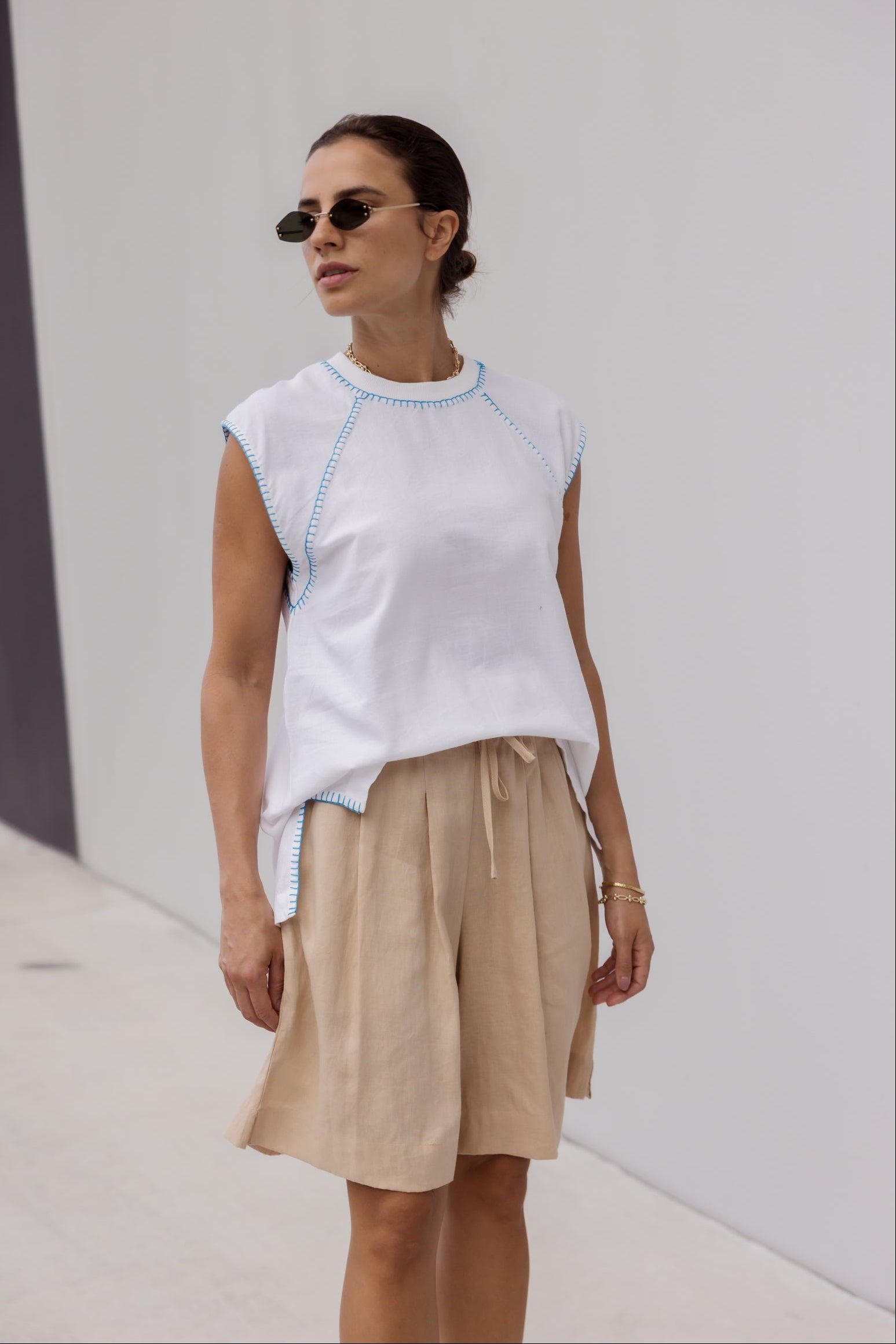 JUNY Shorts Beige