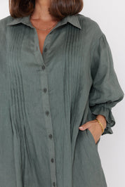 BERKEN Dress Dusty Green