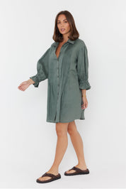 BERKEN Dress Dusty Green
