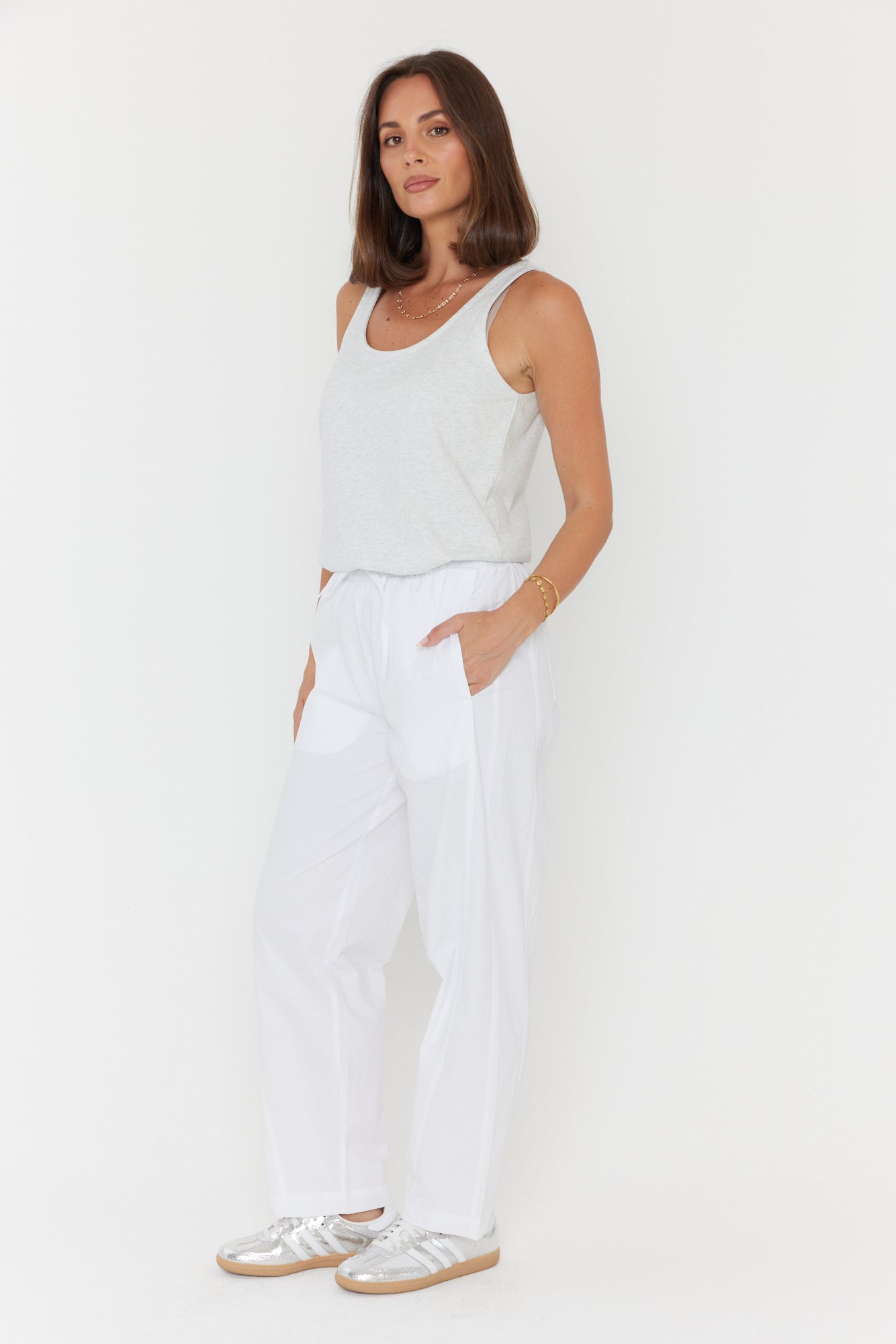 OCTUS Pants White