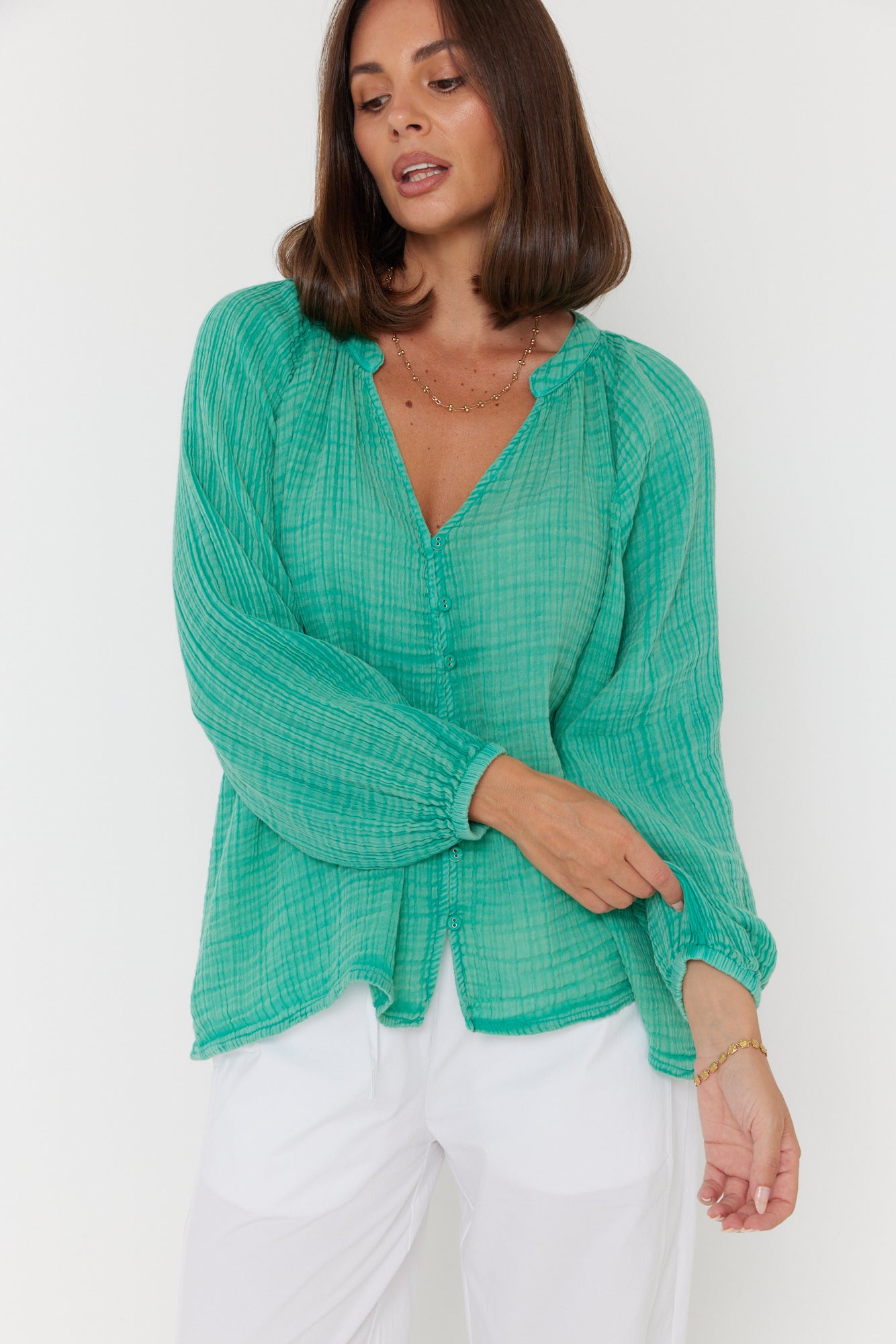 JAZ Blouse Emerald
