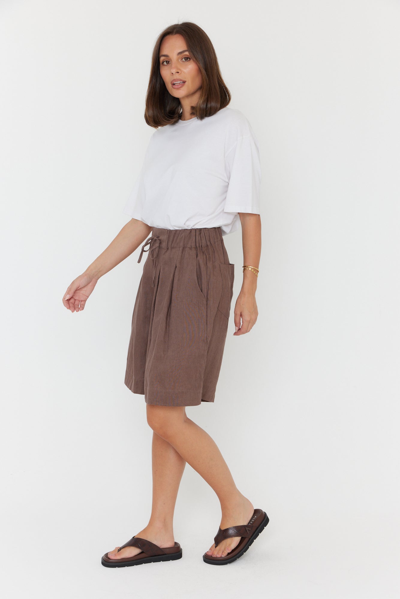 JUNY Shorts Chocolate
