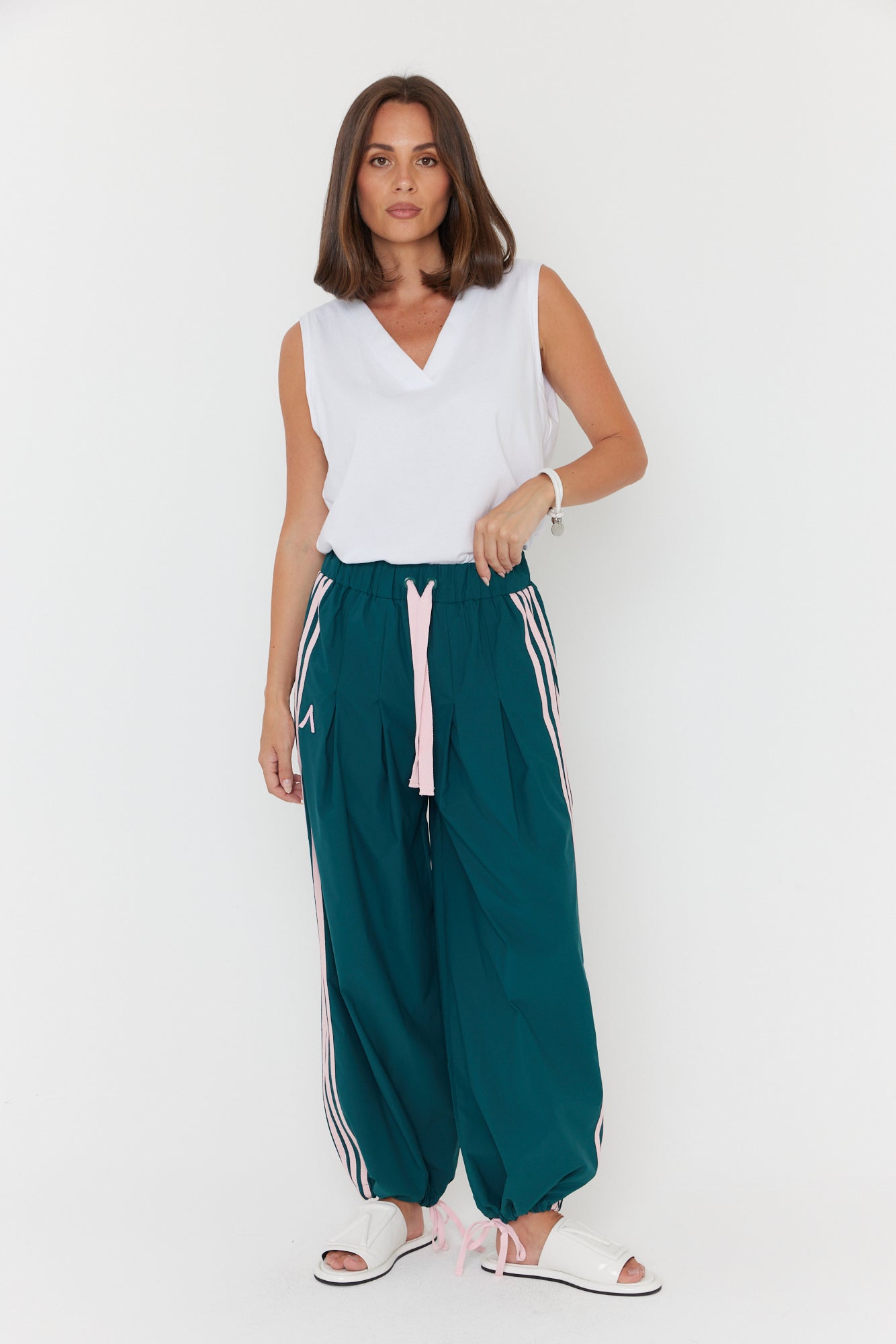 ALADIN Pants Green/Pink