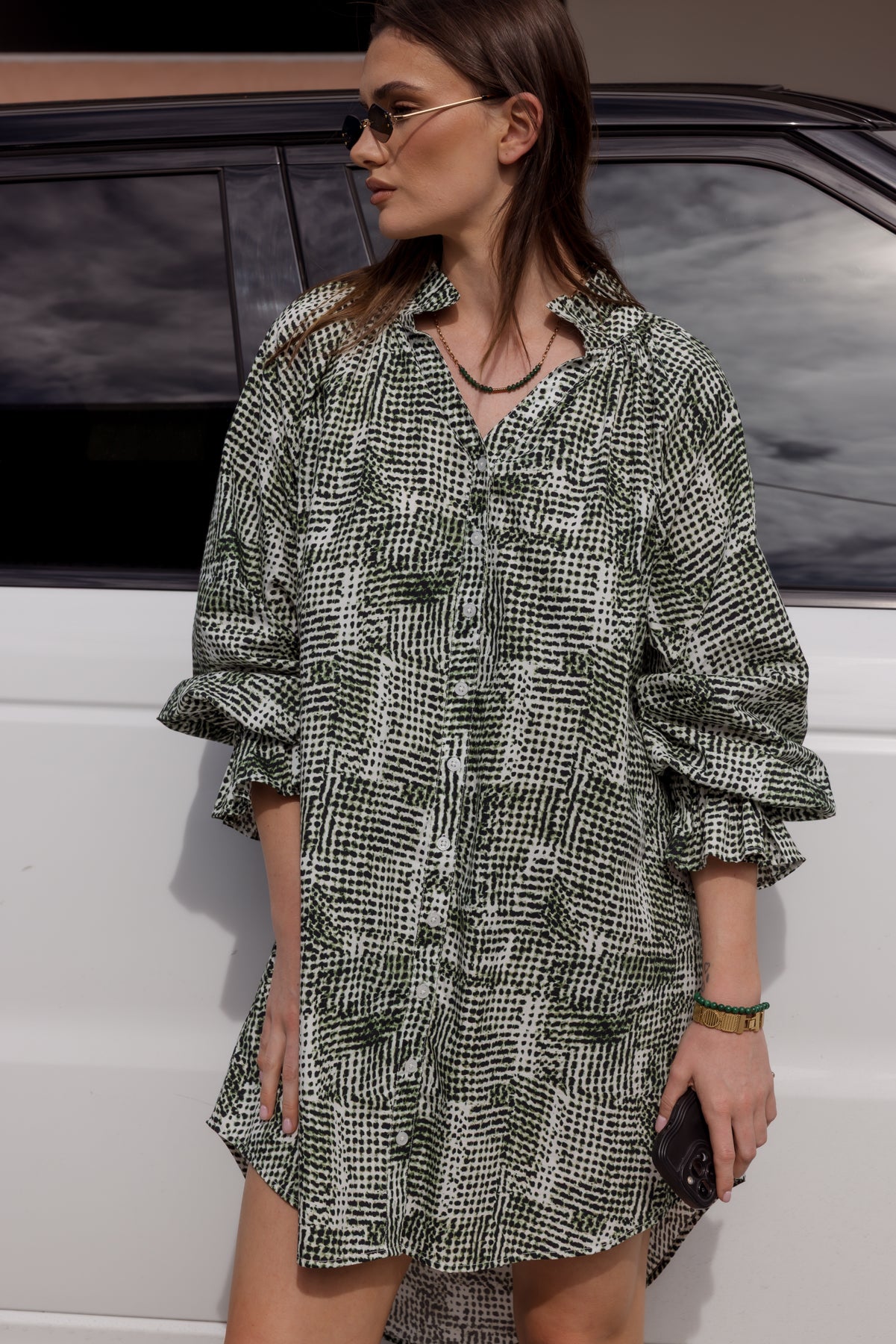 Ollie Dress in Ecru