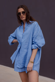 PLUTO Shirt Cornflour Blue