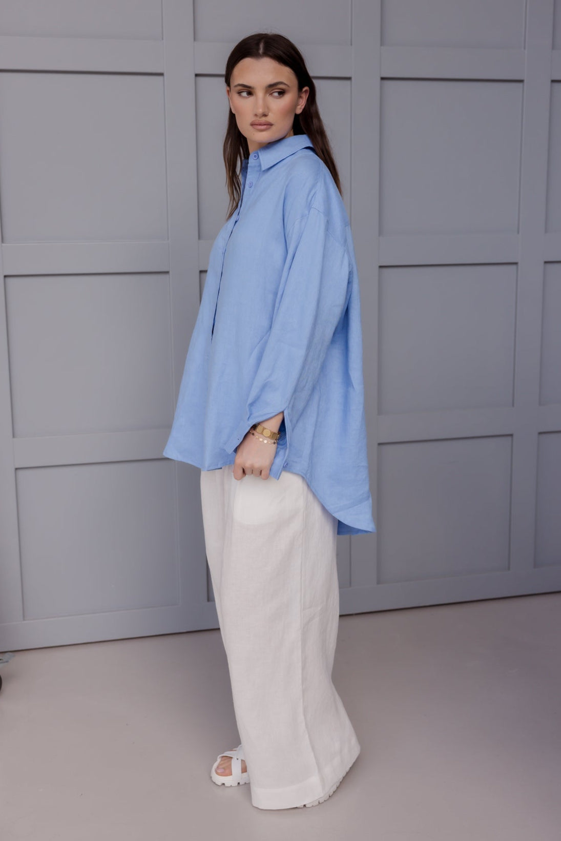 PLUTO Shirt Cornflour Blue