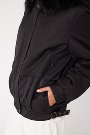 LENNOX Faux Jacket Black