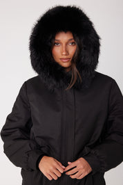 LENNOX Faux Jacket Black
