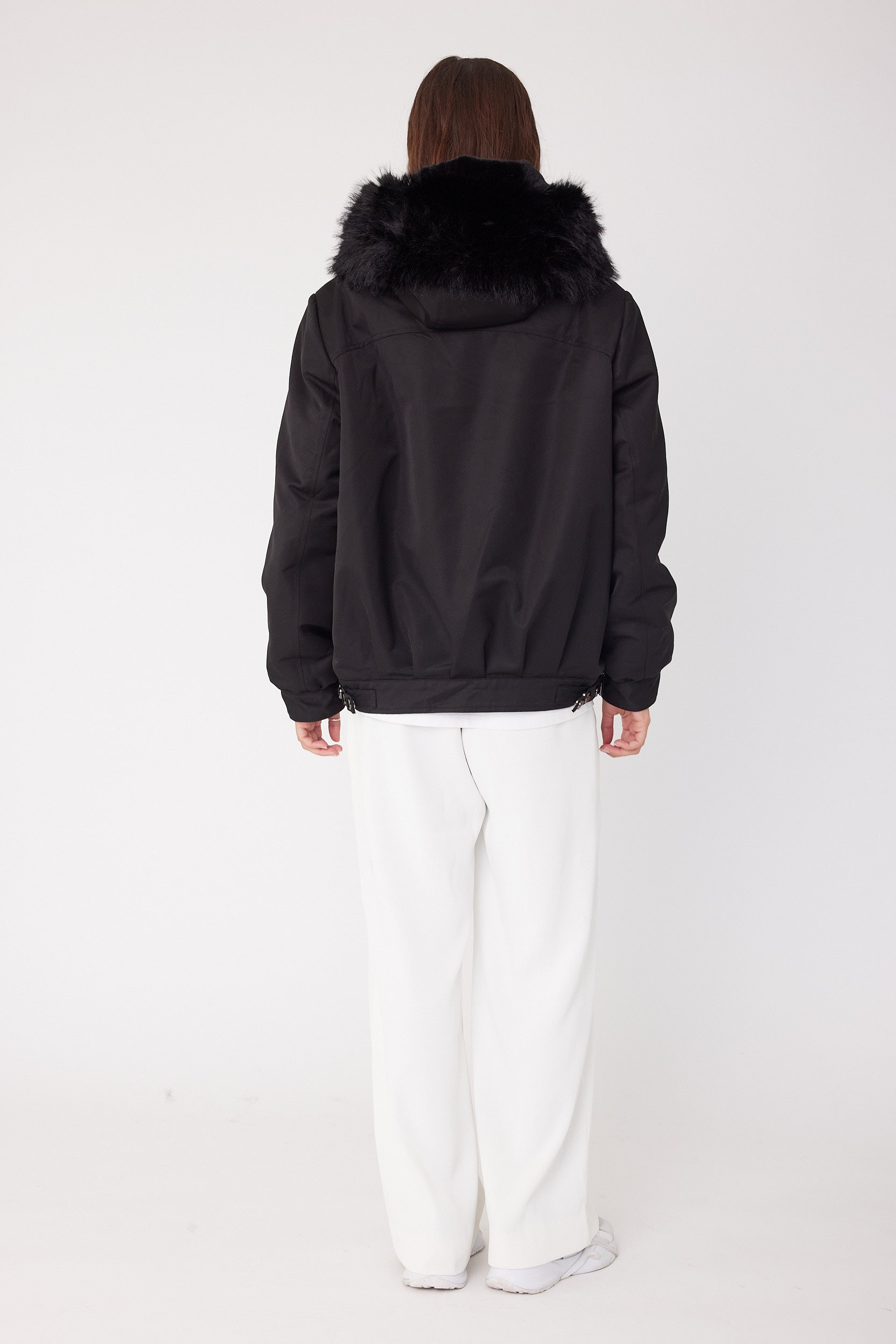 LENNOX Faux Jacket Black