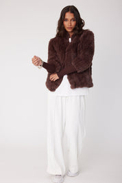 TETTO Faux Jacket Chocolate