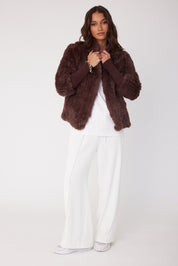 TETTO Faux Jacket Chocolate