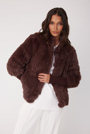 TETTO Faux Jacket Chocolate